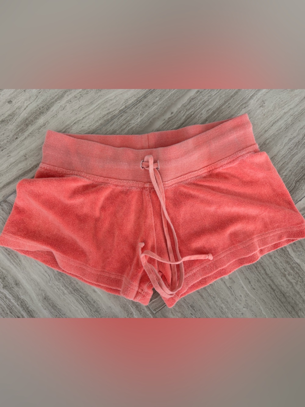 Hard Tail Low Rise Neon Orange Junior Medium Terry Shorts